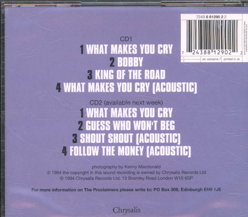 Proclaimers - What Makes You Cry - Cd