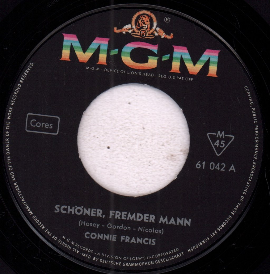 Connie Francis - Schöner Fremder Mann - 7 Inch
