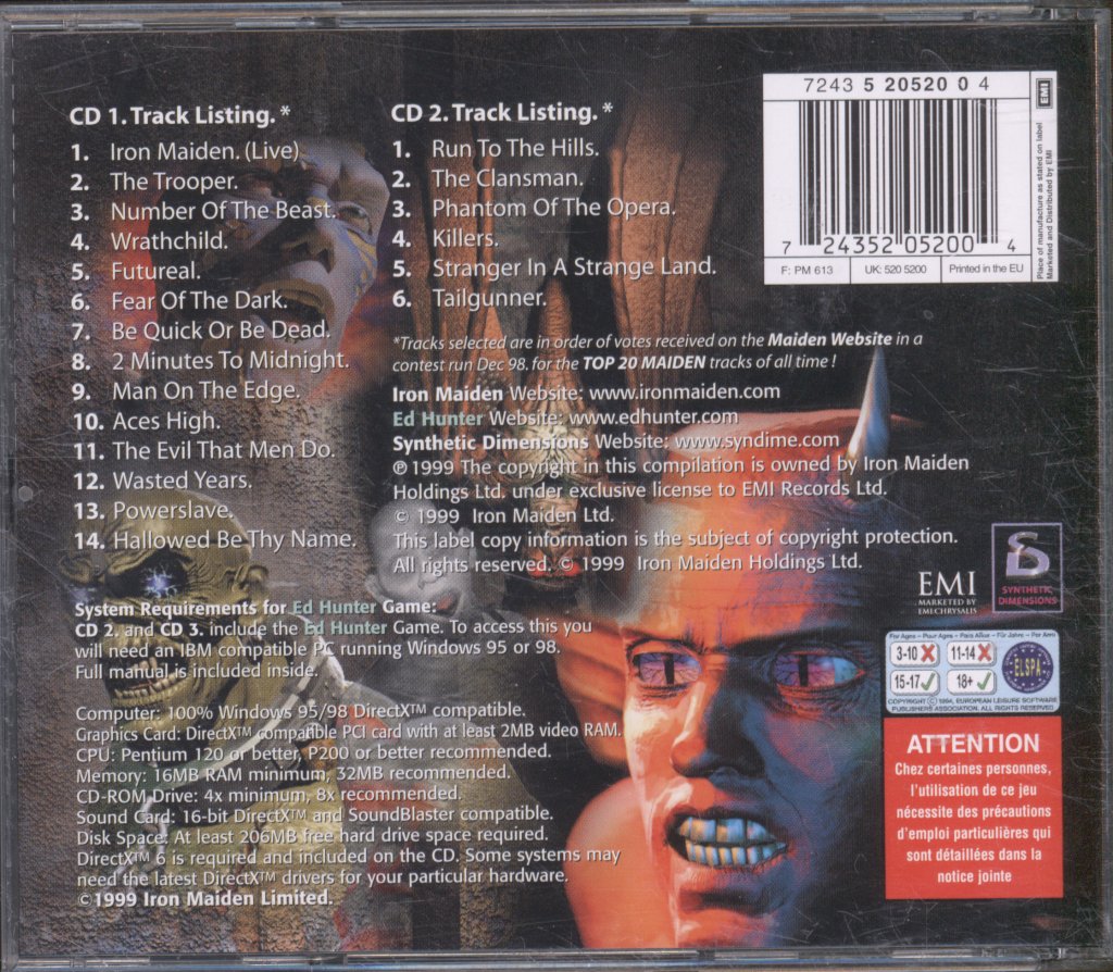 Iron Maiden - Ed Hunter - Cd Set