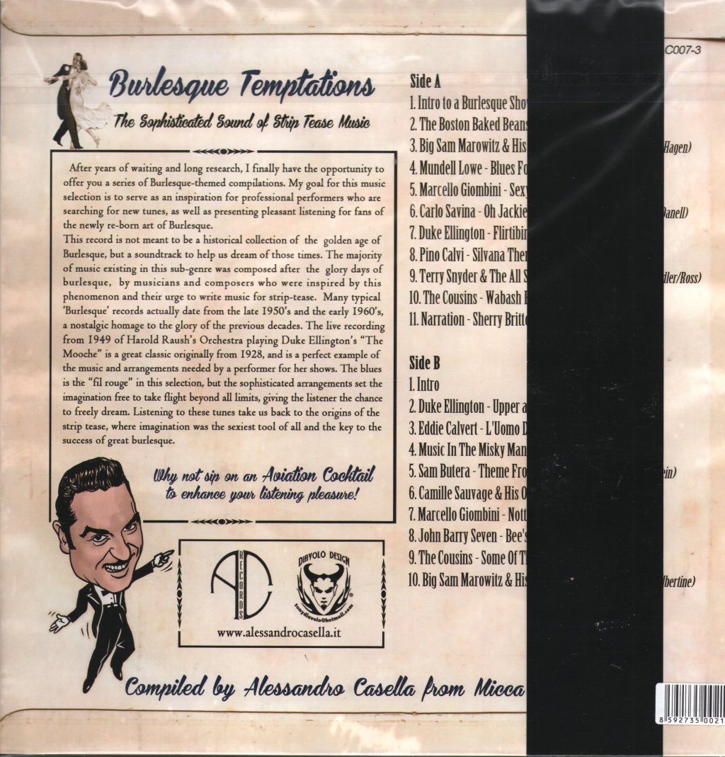 Various Artists - Burlesque Temptations Vol.3 - The Sophisticated Sound Of Striptease Music - Lp