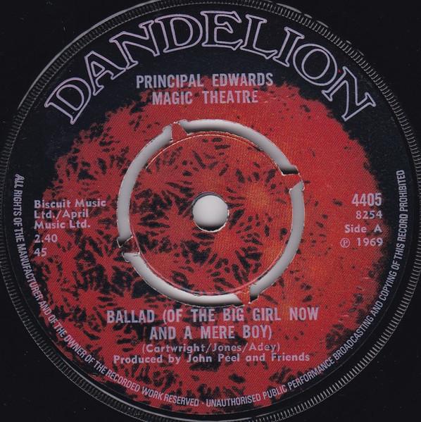 Principal Edwards Magic Theatre - Ballad (Of the Big Girl Now and A Mere Boy) - 7 Inch