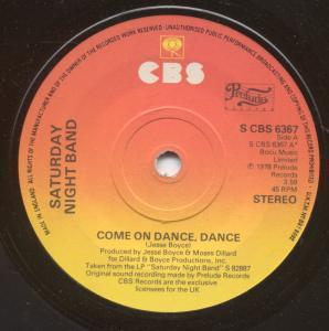 Saturday Night Band - Come On Dance Dance - 7 Inch