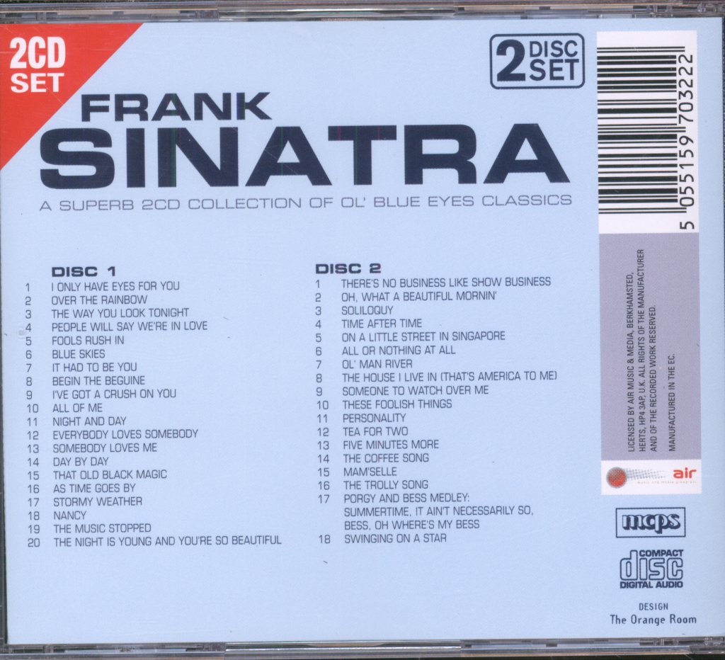 Frank Sinatra - A Superb 2CD Collection Of Ol' Blue Eyes Classics - Double Cd