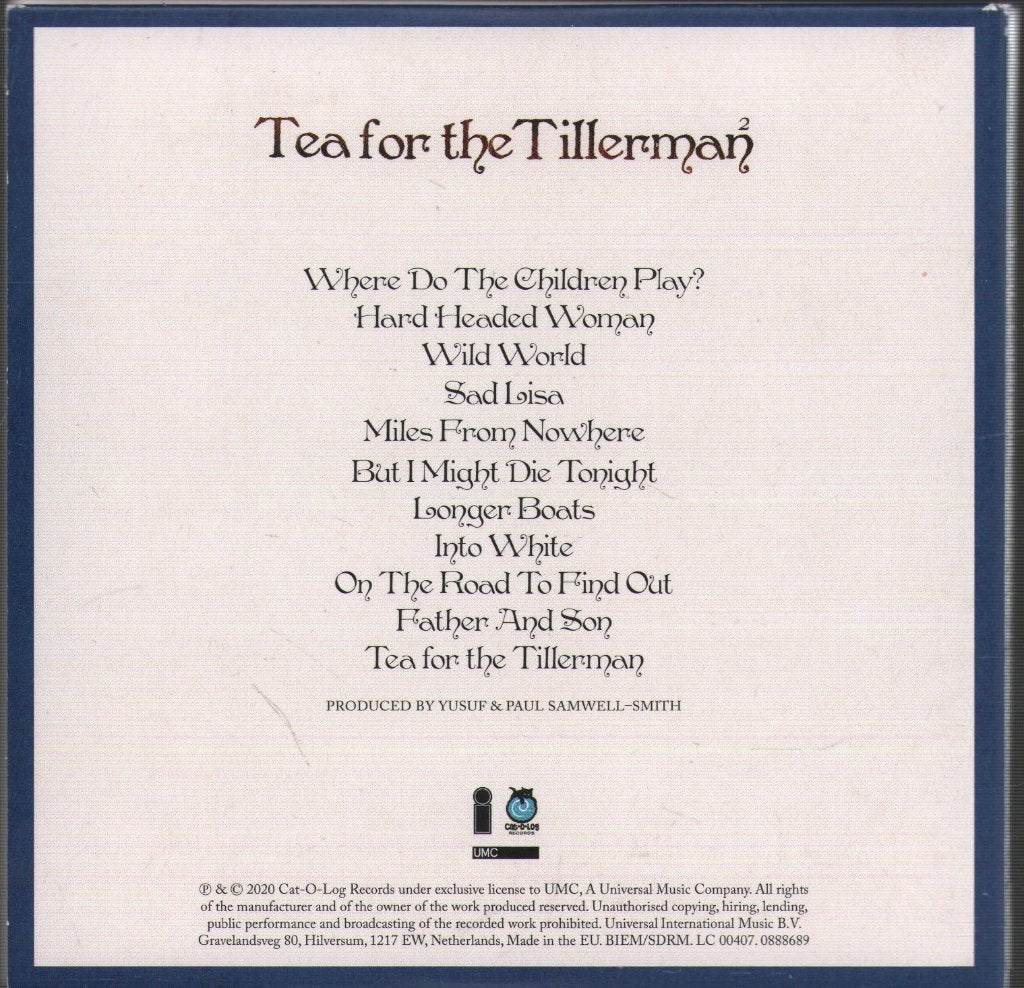 Yusef/Cat Stevens - Tea For The Tillerman - Cd
