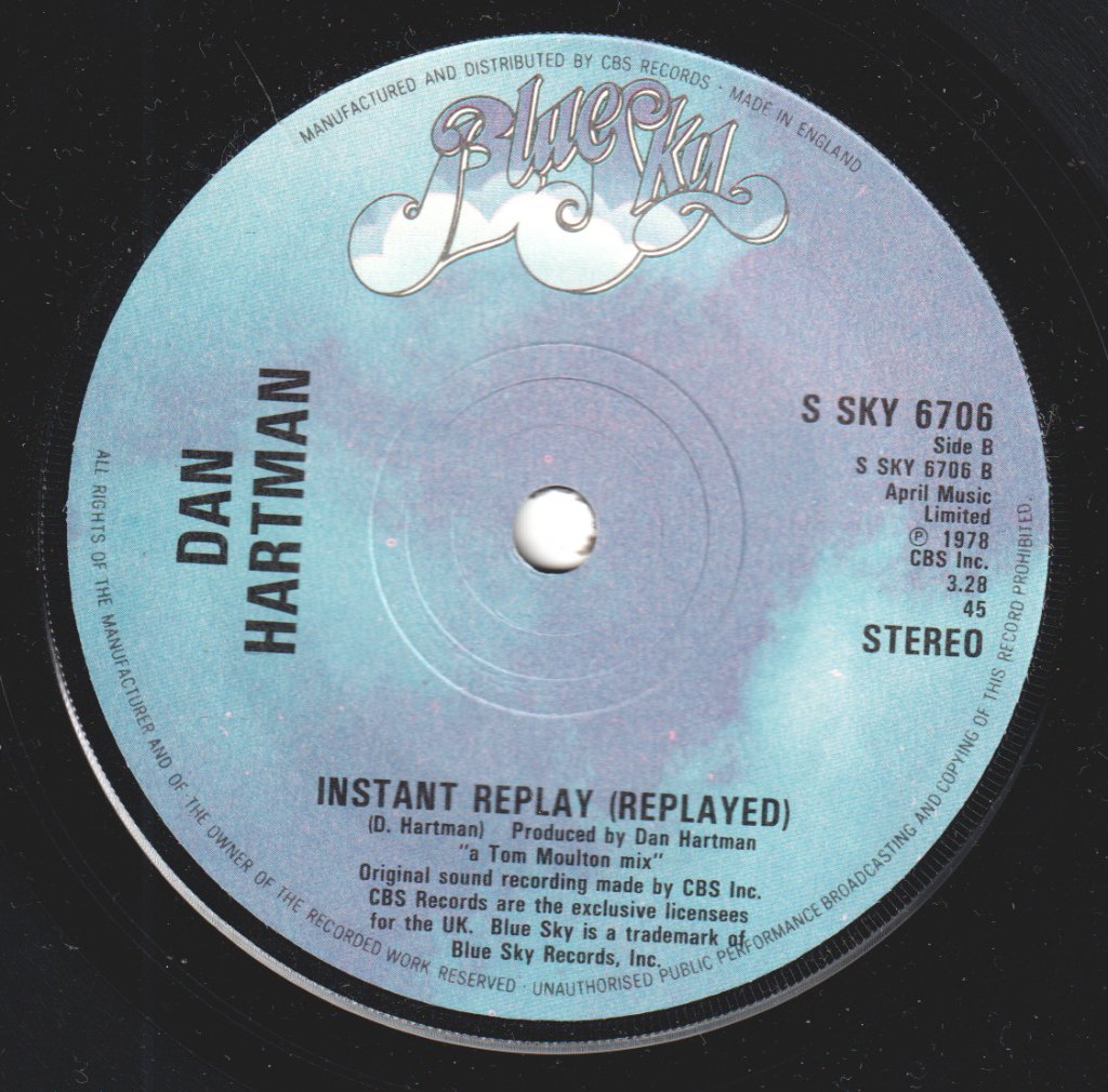 Dan Hartman - Instant Replay - 7 Inch