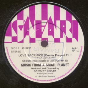Music From A Small Planet - Love Sacrifice - 7 Inch