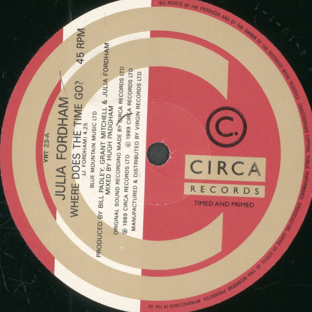 Julia Fordham - Where Does The Time Go - 12 Inch