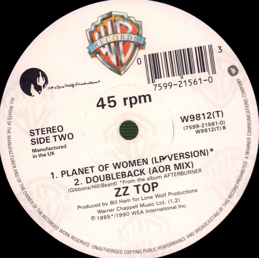 ZZ Top - Doubleback - 12 Inch