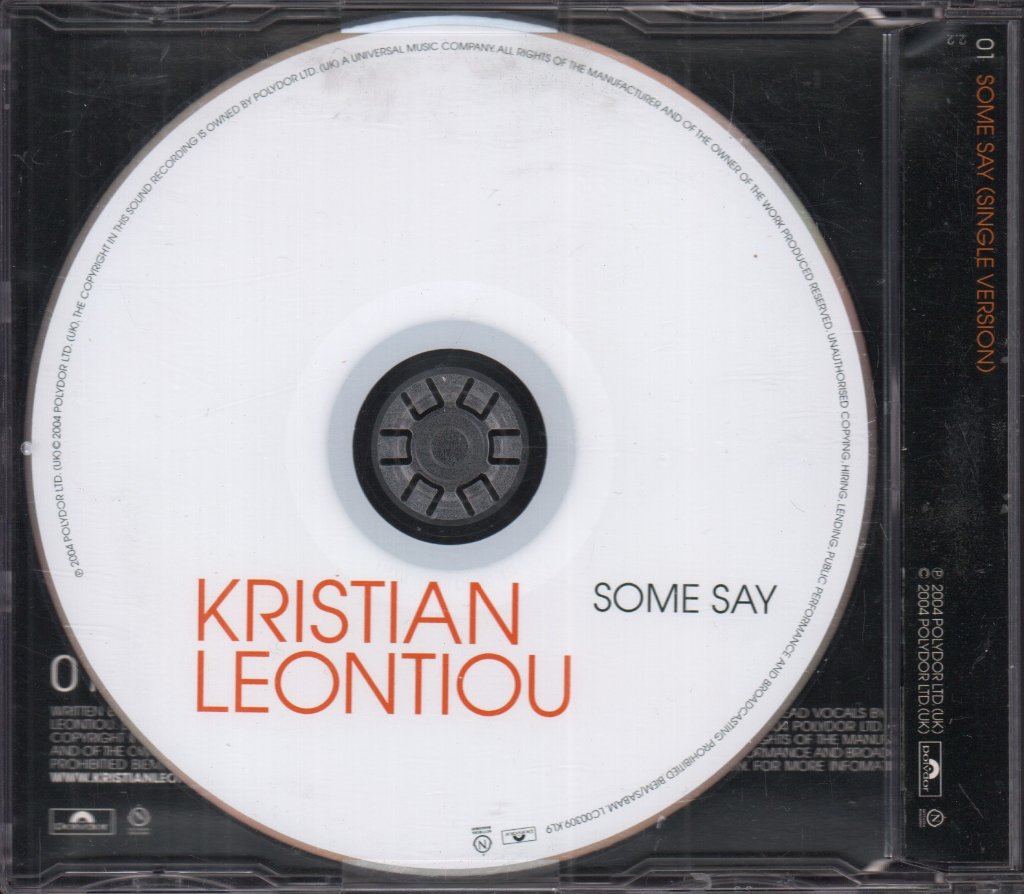 Kristian Leontiou - Some Say - Cd