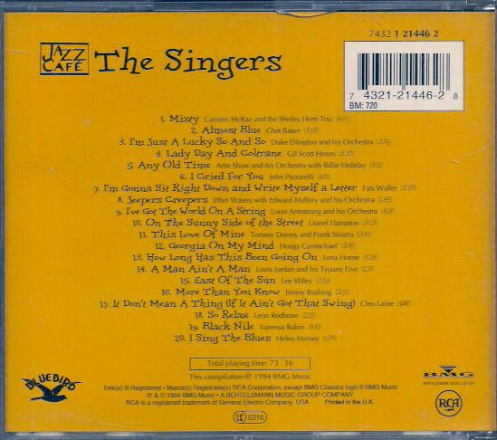 Various Artists - Jazz Cafe - The Singers - Cd
