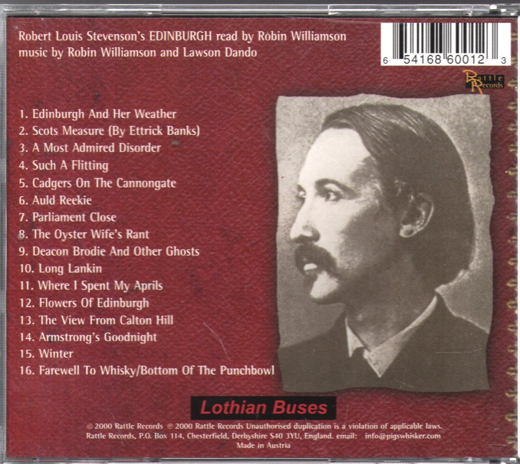 Robin Williamson - Robert Louis Stevenson's Edinburgh - Cd