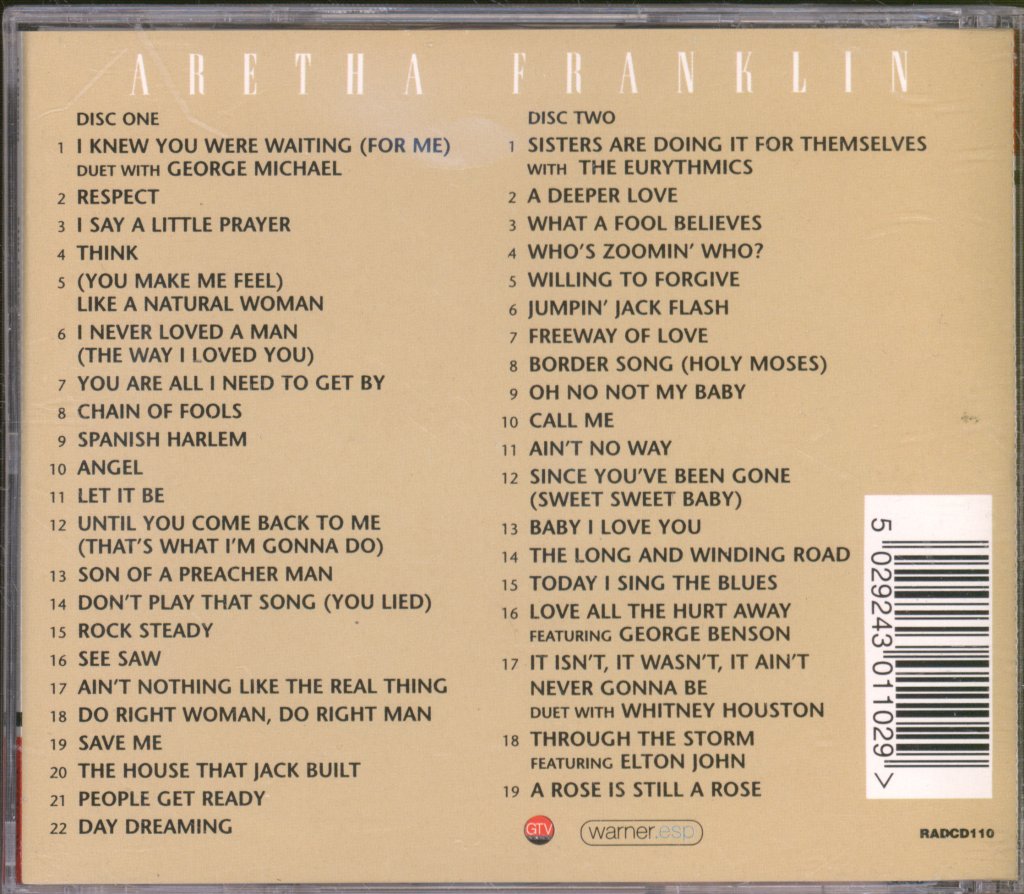Aretha Franklin - Greatest Hits - Double Cd