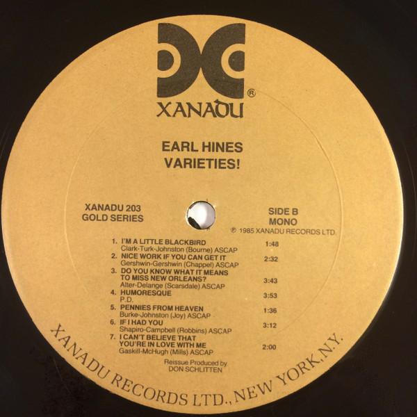 Earl Hines - Varieties! - Lp