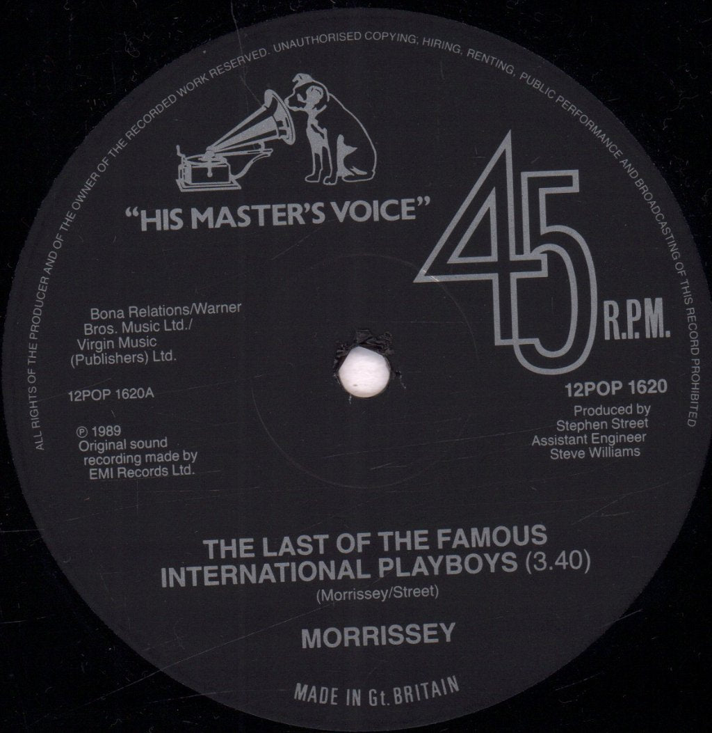 Morrissey - Last Of The Famous International Playboys - 12 Inch