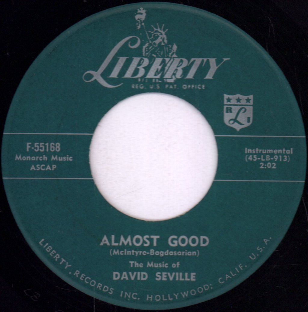 Chipmunks - Chipmunk Song / Almost Good - 7 Inch