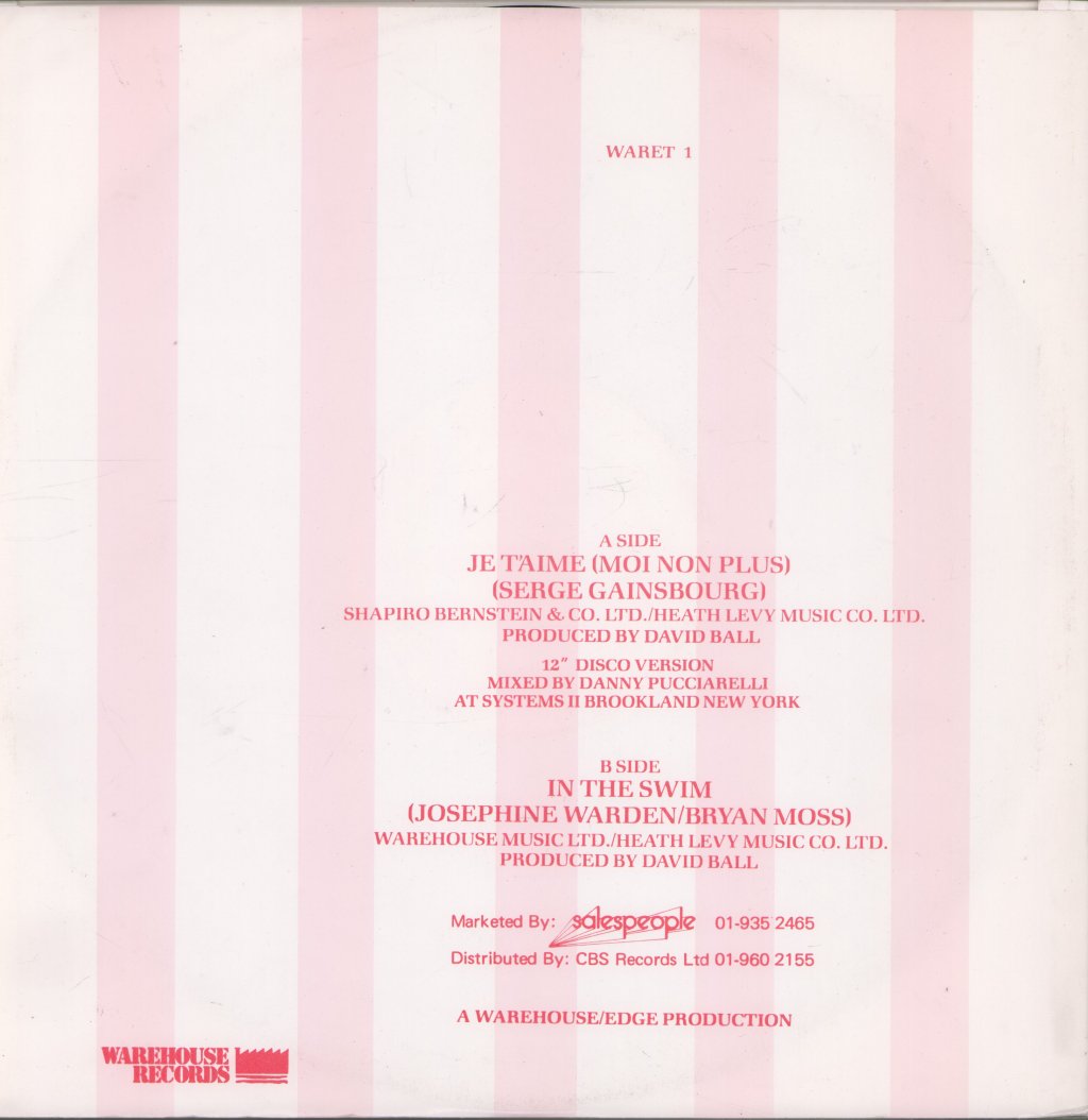 Vicious Pink Phenomena - Je T'aime - 12 Inch