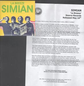 Simian - La Breeze - Cd