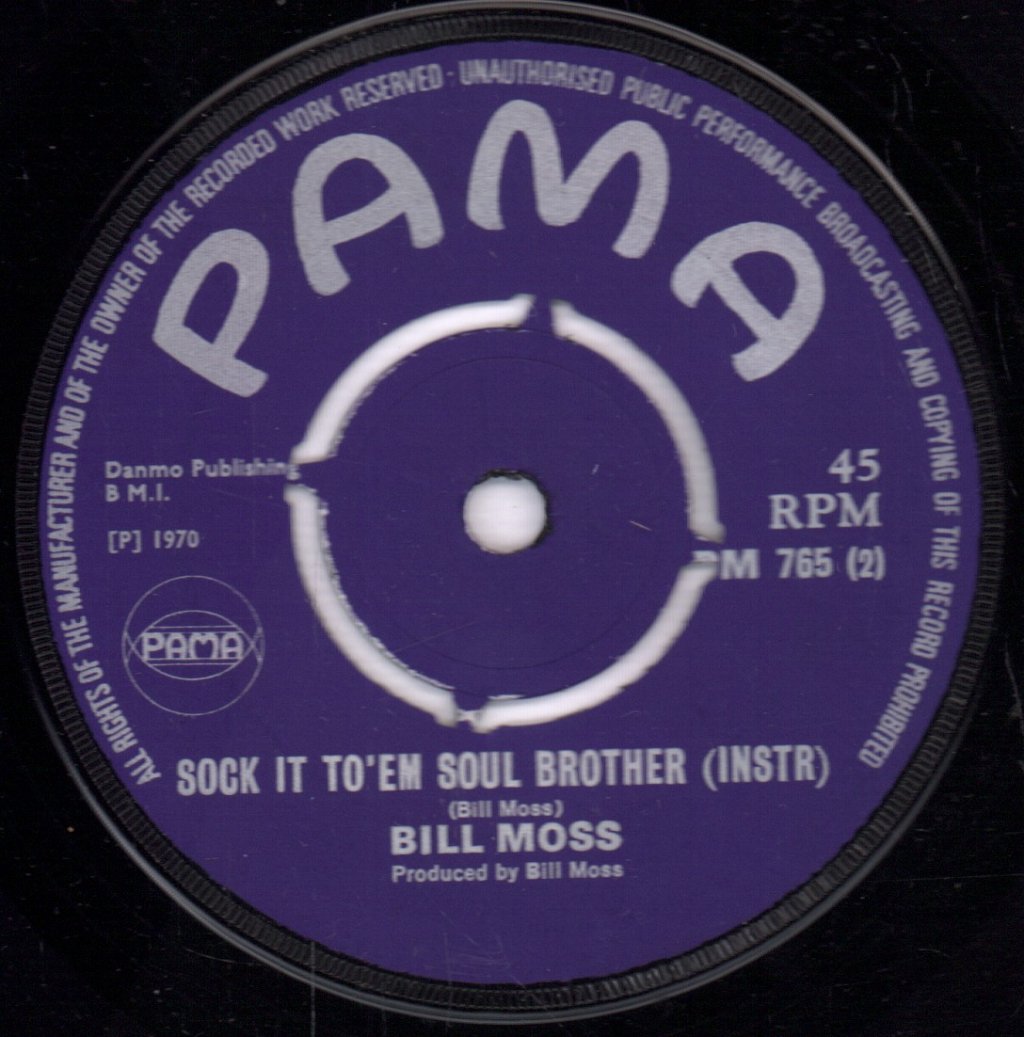 Bill Moss - Sock It To 'Em Soul Brother - 7 Inch