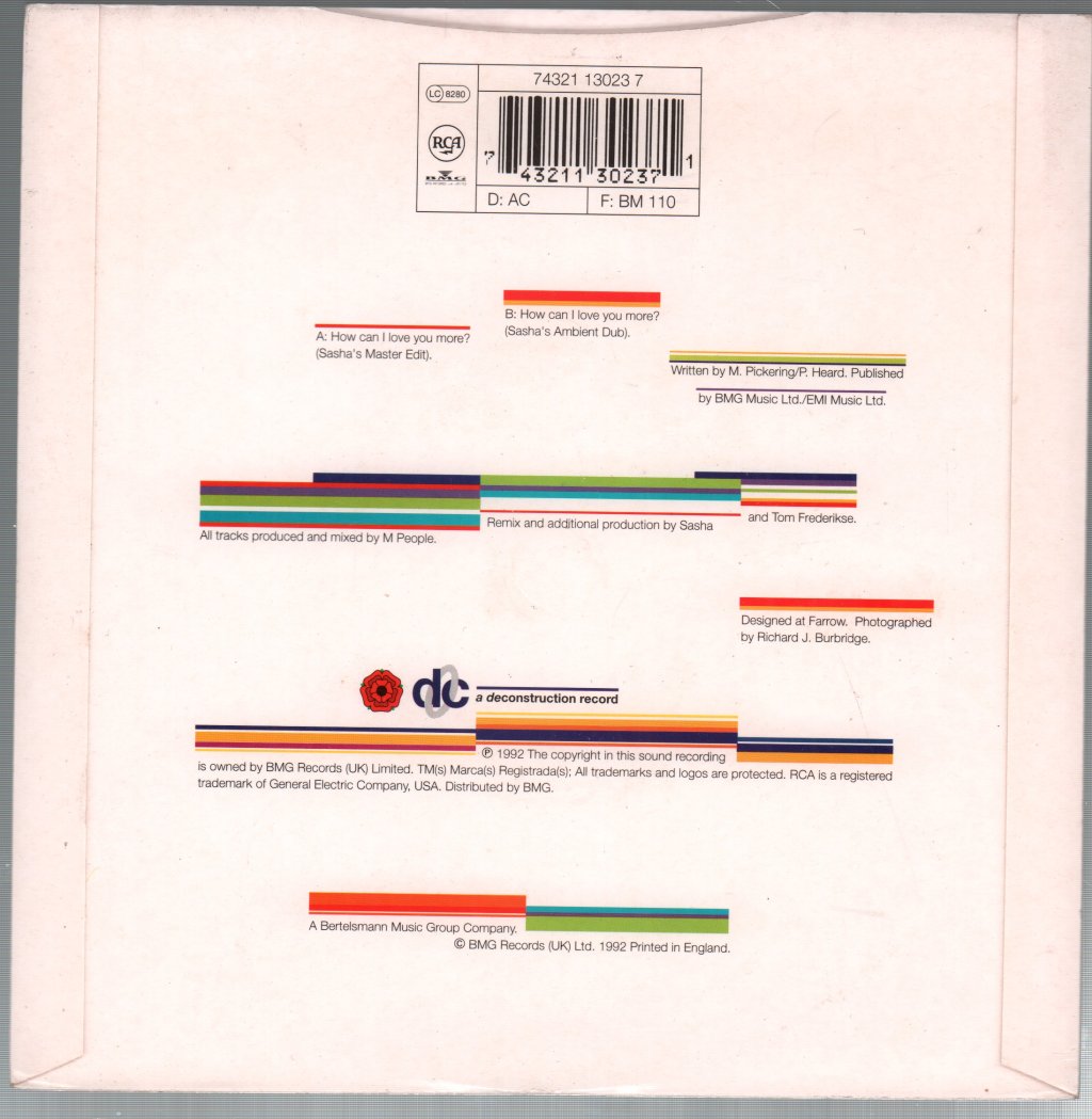 M People - How Can I Love You More - 7 Inch