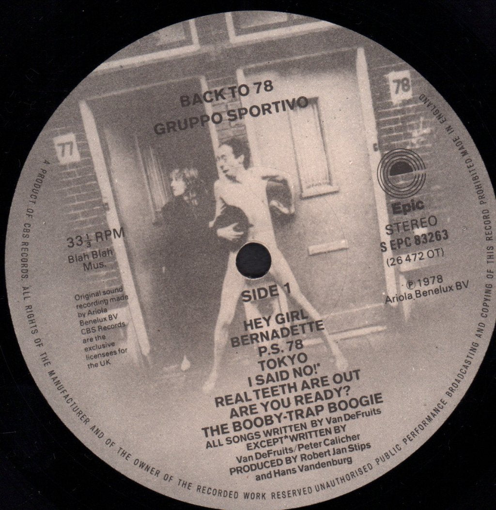 Gruppo Sportivo - Back To 78 - Lp