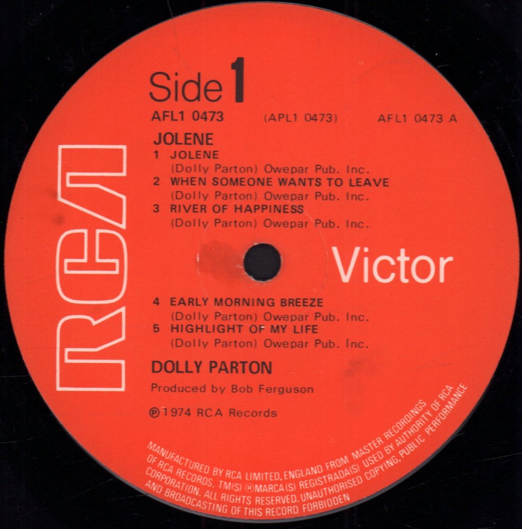 Dolly Parton - Jolene - Lp
