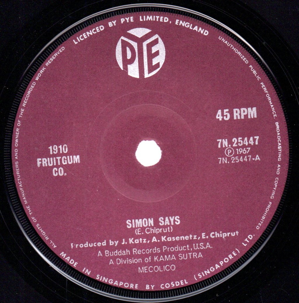 1910 FruitGum Co - Simon Says - 7 Inch