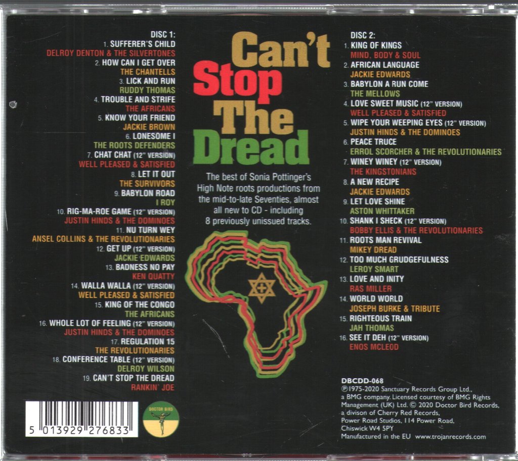 Various Artists - Can't Stop The Dread - Double Cd
