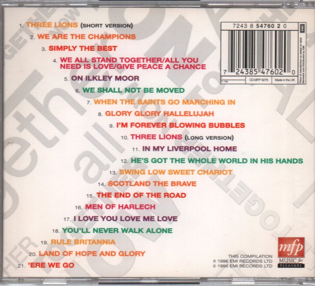 all together now - 20 sing-a-long anthems - all together now - 20 sing-a-long anthems - Cd
