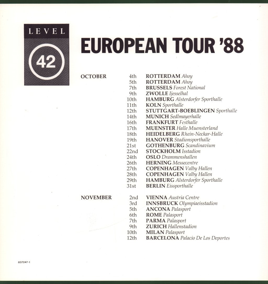 Level 42 - Staring At The Sun - Lp