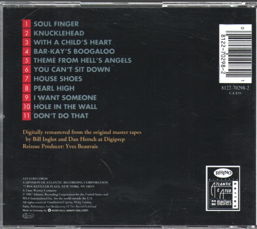 Bar-Kays - Soul Finger - Cd