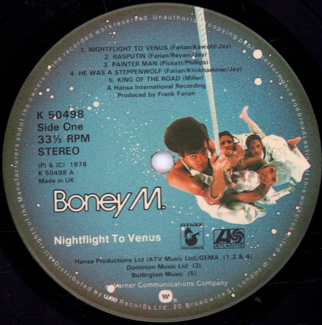Boney M - Nightflight To Venus - Lp
