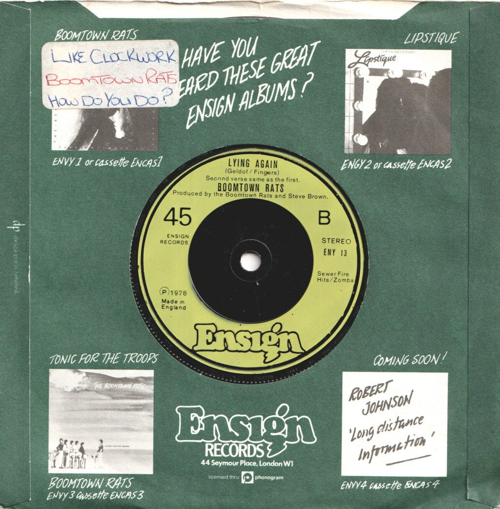 Boomtown Rats - She's So Modern - 7 Inch