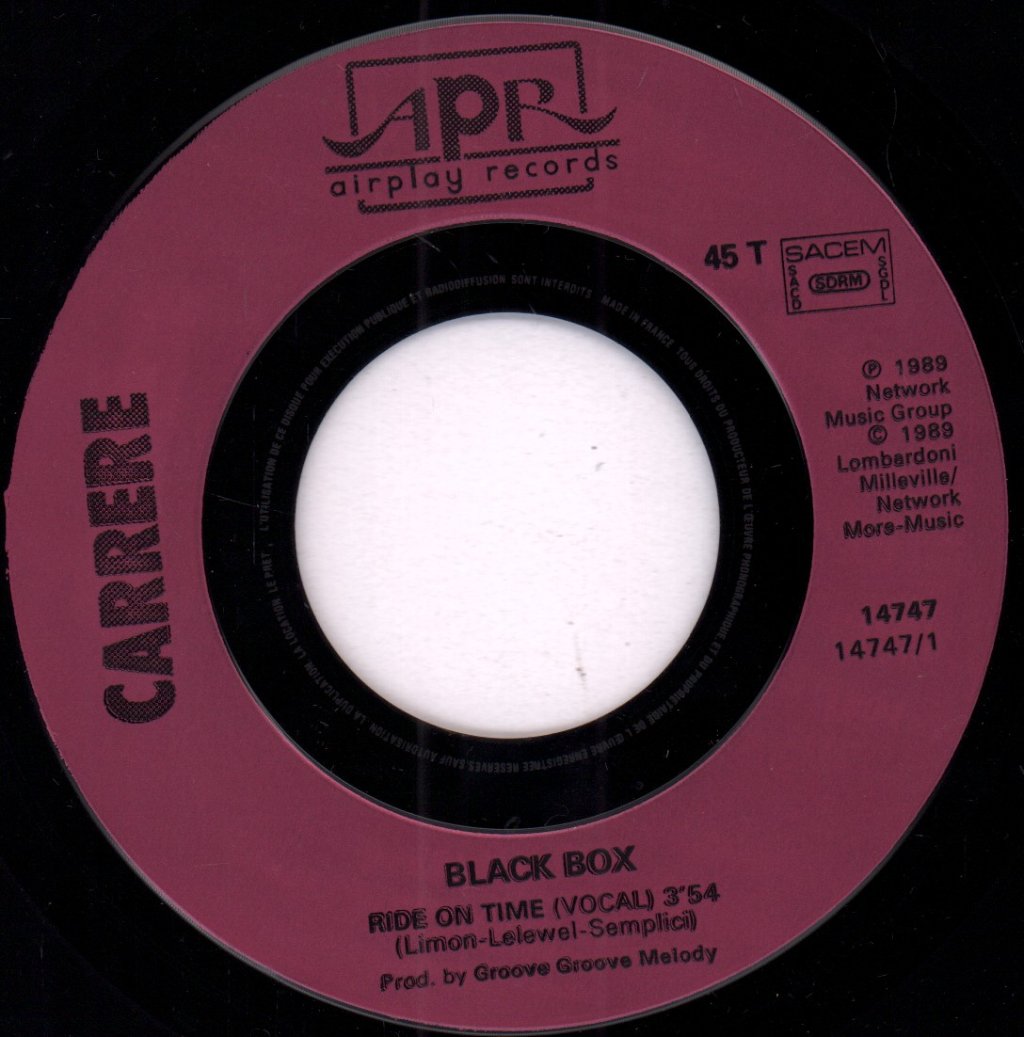 Black Box - Ride On Time - 7 Inch
