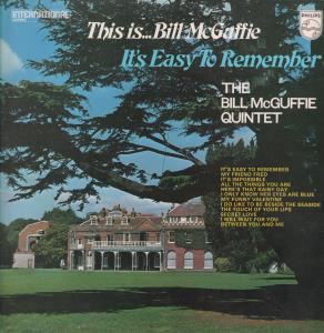 Bill Mcguffie Quintet - This Is Bill Mcguffie It's Easy To Remember - Lp