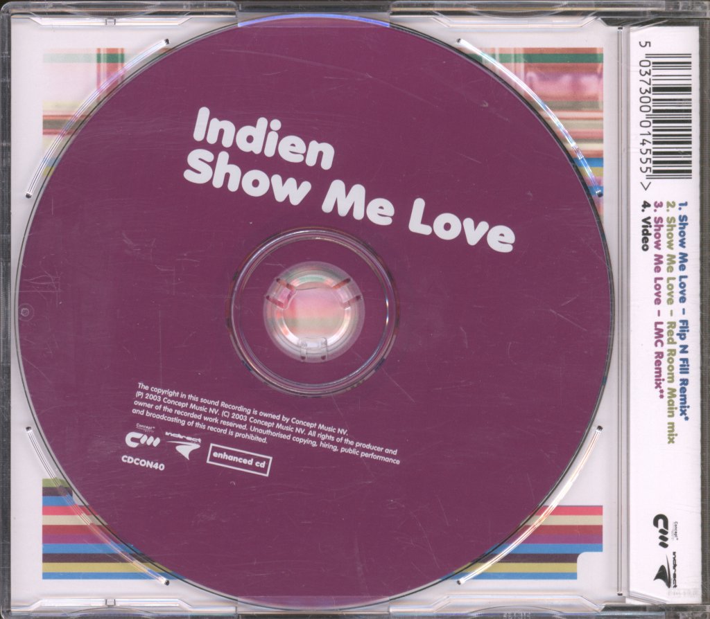 Indien - Show Me Love - Cd