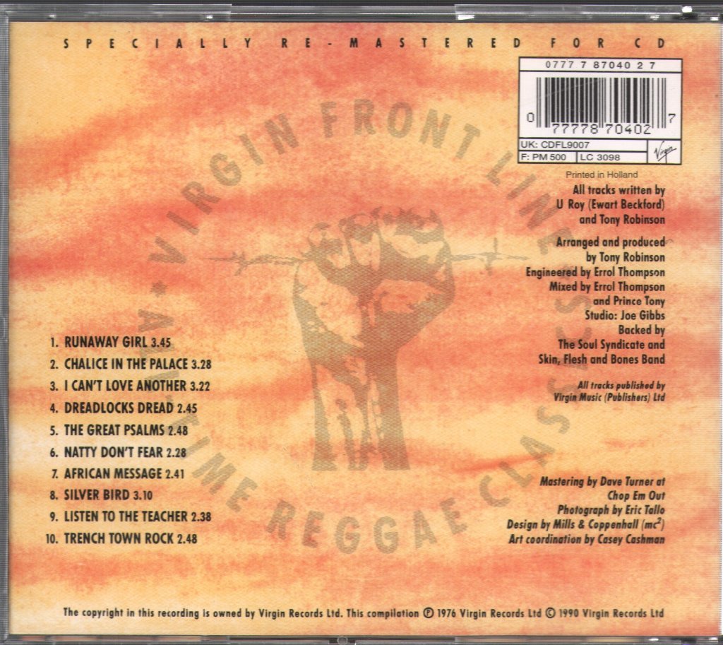 U-Roy - Dread In A Babylon - Cd