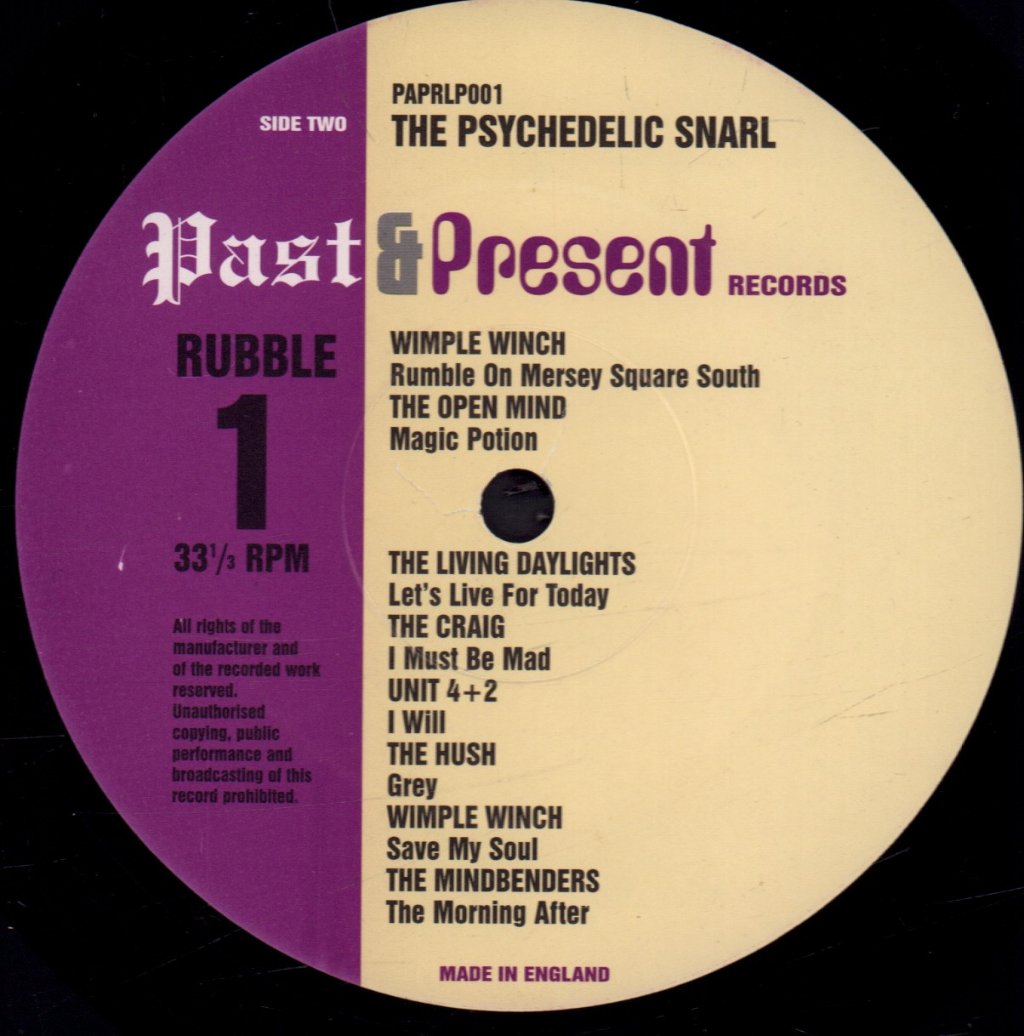 Various Artists - Rubble One: The Psychedelic Snarl - Lp