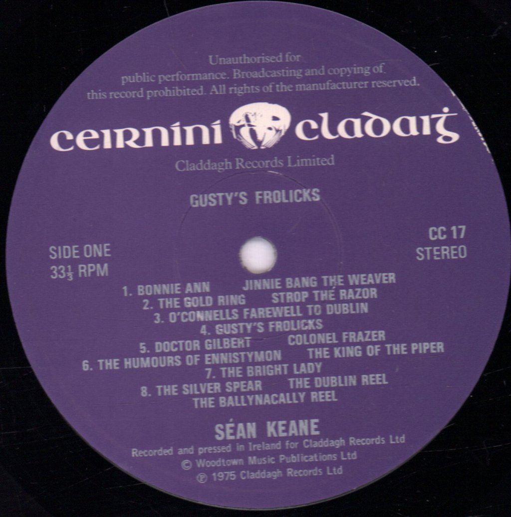 Sean Keane - Gusty's Frolicks - Lp