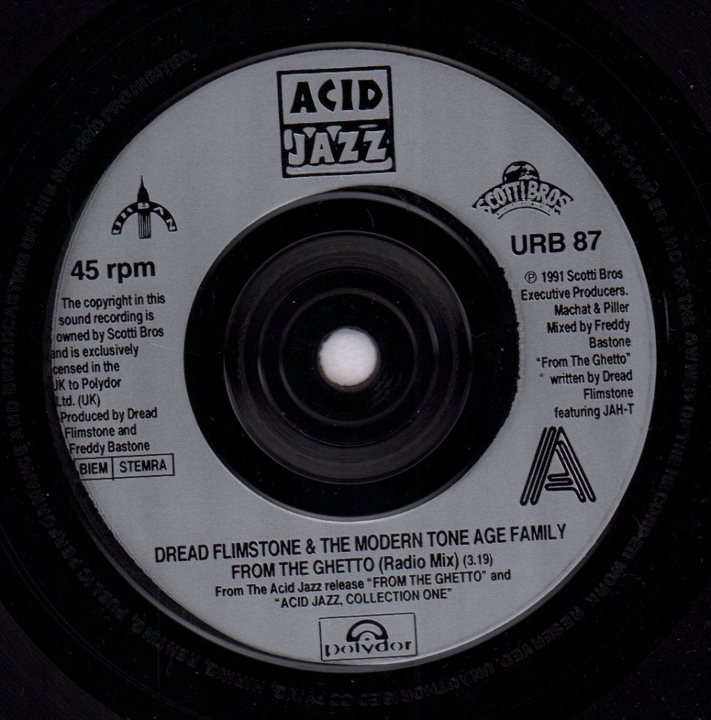 Dread Flimstone And The Modern Tone Age Family - From The Ghetto Mixes - 7 Inch