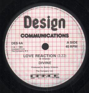Divine (Disco) - Love Reaction - 7 Inch