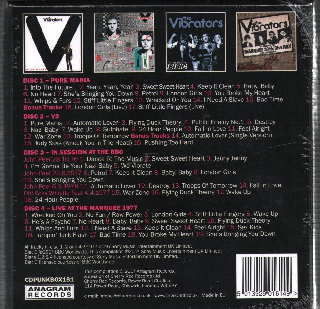 Vibrators - Epic Years 1976-1978 - Cd Set