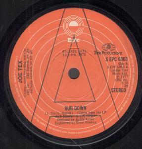 Joe Tex - Rub Down - 7 Inch