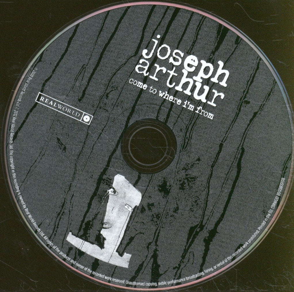 Joseph Arthur - Come To Where I'm From - Cd