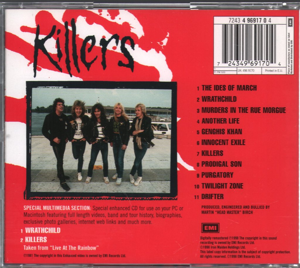 Iron Maiden - Killers - Cd
