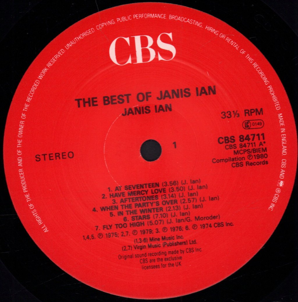 Janis Ian - Best Of - Lp