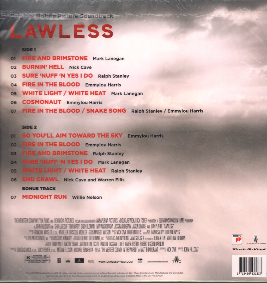 Nick Cave And Warren Ellis - Lawless - Original Motion Picture Soundtrack - Lp