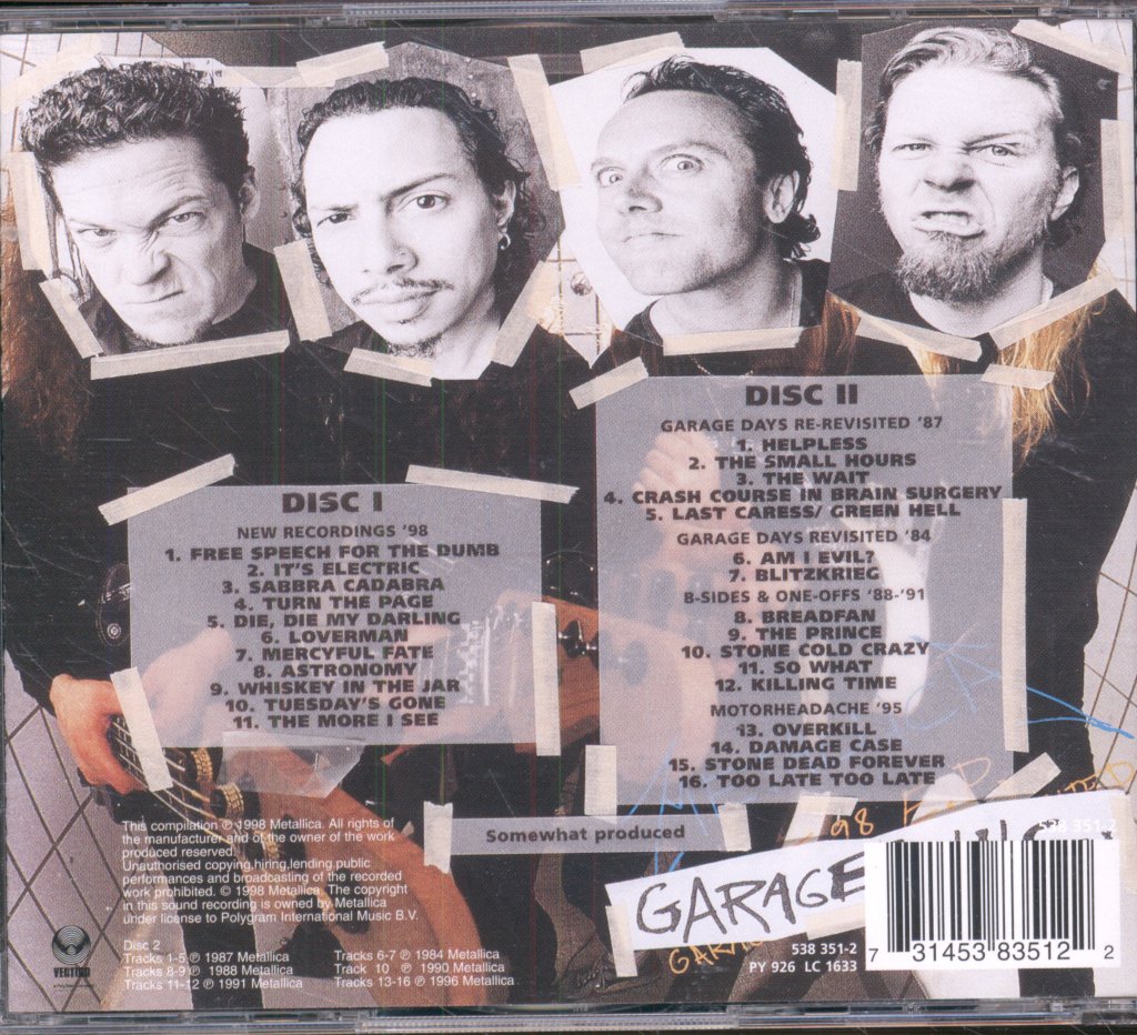 Metallica - Garage Inc. - Double Cd
