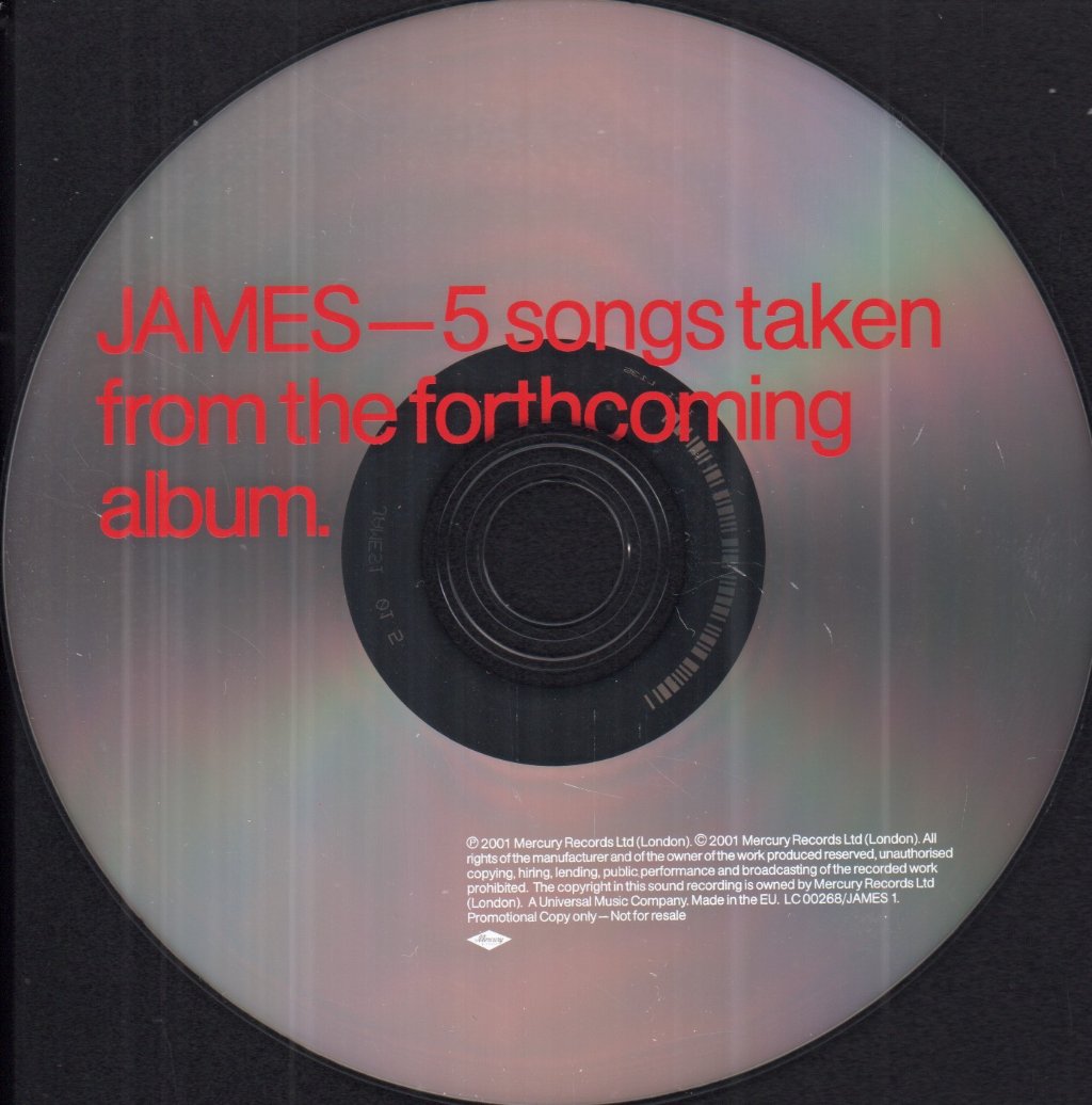James - 5 Songs Taken From The Forthcoming Album - Cd