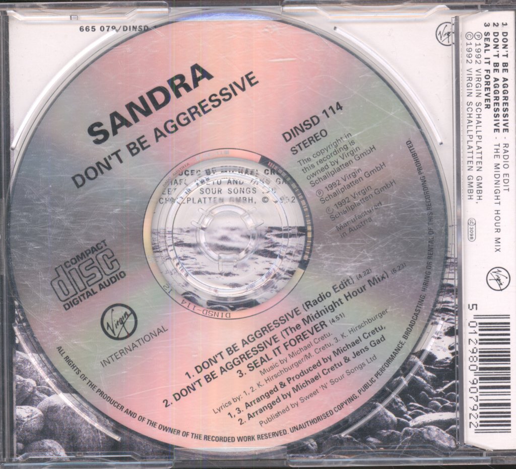 Sandra - Don't Be Aggressive - Cd