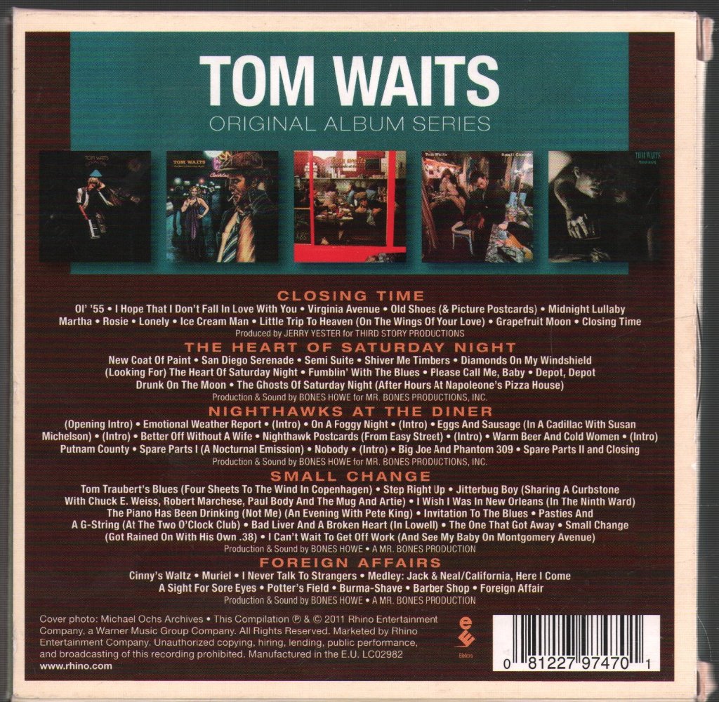 Tom Waits - Original Album Series - Cd Set